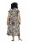Ulla Popken 852257 Wzorzysta sukienka maxi Taupe - Sukienki maxi - Sukienki maxi w dużych rozmiarach