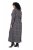 Ulla Popken 852606 Wzorzysta sukienka maxi Czarna - Sukienki maxi - Sukienki maxi w dużych rozmiarach
