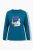 Ulla Popken 852710 Bluza domowa z długim rękawem Petrolowa - Piżamy/Odzież domowa - 