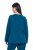 Ulla Popken 852710 Bluza domowa z długim rękawem Petrolowa - Piżamy/Odzież domowa - 