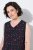 Ulla Popken 852824 Sukienka w kwiaty Czarna - Sukienki letnie - Letnie sukienki plus size