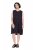Ulla Popken 852824 Sukienka w kwiaty Czarna - Sukienki letnie - Letnie sukienki plus size