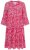 Ulla Popken 852841 Sukienka w kwiaty z falbanami Magenta - Sukienki midi - Sukienki midi w dużych rozmiarach