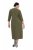 Ulla Popken 853510 Sukienka midi z kieszeniami Khaki - Sukienki midi - Sukienki midi w dużych rozmiarach