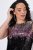 Ulla Popken 853768 Sukienka z cekinami w paski Czarna - Sukienki wieczorowe - Wieczorowe sukienki plus size