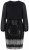Ulla Popken 853810 Sukienka z cekinami Czarna - Sukienki wieczorowe - Wieczorowe sukienki plus size