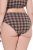 Ulla Popken 854114 Majtki w kratę 5 szt. Taupe - Majtki - 
