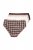 Ulla Popken 854114 Majtki w kratę 5 szt. Taupe - Majtki - 