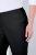 Ulla Popken 854910 Ciepłe spodnie ze stretchem z gumką w pasie Czarna - Spodnie materiałowe - Szerokie spodnie damskie plus size