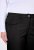 Ulla Popken 854987 Ciepłe spodnie ze stretchem z wygodnym pasem Czarna - Spodnie materiałowe - Szerokie spodnie damskie plus size