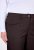 Ulla Popken 854987 Ciepłe spodnie ze stretchem z wygodnym pasem Mahoniowa - Spodnie materiałowe - Szerokie spodnie damskie plus size