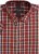 Kam Jeans 6282 Casual SS Check Shirt Wine - Koszule - Koszule 2XL-10XL