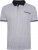Kam Jeans 5487 Dobby Print Pique Polo White - Koszulki polo - Koszulki Polo 2XL-8XL