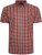 Kam Jeans 6282 Casual SS Check Shirt Wine - Koszule - Koszule 2XL-10XL