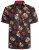 Kam Jeans 6042 Rose Skull Digital Print Shirt Black - Koszule - Koszule 2XL-10XL