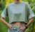Nora Mikken AGNES Crop Top Green - Koszulki - 