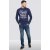 D555 Austin Long Sleeve T-shirt Navy - Koszulki - T-shirty meskie Duże Rozmiary - 2XL-14XL