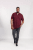 D555 Grant Polo Shirt Maroon - Koszulki polo - Koszulki Polo 2XL-8XL