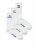 Jack & Jones Power Statements Skarpety tenisowe Biały 3-pack - Bielizna & stroje kąpielowe - Bielizna & Stroje kąpielowe 2XL-8XL
