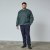 North Latitude Crewneck Logo Sweat Zielony/Khaki - TALL bluzy - Bluzy TALL dla wysokich mężczyzn