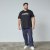 North Latitude Mountain T-Shirt V-Neck Czarny - TALL koszulki - Koszulki dla wysokich mężczyzn