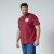 North Latitude T-Shirt With Print Czerwony - Koszulki - T-shirty meskie Duże Rozmiary - 2XL-14XL