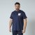 North Latitude T-Shirt With Print Granatowy - Koszulki - T-shirty meskie Duże Rozmiary - 2XL-14XL