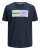 Jack & Jones Joshua T-shirt Navy - Koszulki - T-shirty meskie Duże Rozmiary - 2XL-14XL