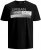 Jack & Jones Booster T-shirt Black - Koszulki - T-shirty meskie Duże Rozmiary - 2XL-14XL