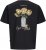 Jack & Jones Lington Back And Front Print Crew Neck T-Shirt Black - Koszulki - T-shirty meskie Duże Rozmiary - 2XL-14XL
