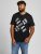 Jack & Jones JCOSTREET TEE Black - Koszulki - T-shirty meskie Duże Rozmiary - 2XL-14XL