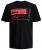 Jack & Jones JCOBOOSTER TEE Black - Koszulki - T-shirty meskie Duże Rozmiary - 2XL-14XL
