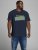 Jack & Jones JCOBOOSTER TEE Navy - Koszulki - T-shirty meskie Duże Rozmiary - 2XL-14XL