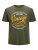 Jack & Jones JPRBLUBOOSTER TEE Khaki - Koszulki - T-shirty meskie Duże Rozmiary - 2XL-14XL