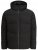 Jack & Jones Global Puffer Jacket Black - Kurtki Męskie Duże Rozmiary - Kurtki Duże rozmiary 2XL-8XL