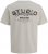 Jack & Jones Yuki Back Print Crew Neck T-Shirt Moonbeam - Koszulki - T-shirty meskie Duże Rozmiary - 2XL-14XL