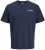 Jack & Jones Yuki Back Print Crew Neck T-Shirt Sky Captain - Koszulki - T-shirty meskie Duże Rozmiary - 2XL-14XL