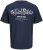 Jack & Jones Yuki Back Print Crew Neck T-Shirt Sky Captain - Koszulki - T-shirty meskie Duże Rozmiary - 2XL-14XL