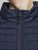 Jack & Jones MULTI BODYWARMER With COLLAR Navy Blazer - Kurtki Męskie Duże Rozmiary - Kurtki Duże rozmiary 2XL-8XL
