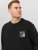 Jack & Jones JCOFILO Crew Neck Sweater with Back Print Black - Bluzy & bluzy z kapturem - Bluzy & Bluzy z kapturem 2XL-12XL