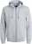 Jack & Jones BRADLEY Zip Hoodie Light Grey Melange - Bluzy & bluzy z kapturem - Bluzy & Bluzy z kapturem 2XL-12XL