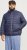 Jack & Jones SPRINT True Red Stitches Quilted Collar Jacket Navy Blazer - Kurtki Męskie Duże Rozmiary - Kurtki Duże rozmiary 2XL-8XL