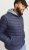 Jack & Jones SPRINT True Red Stitches Quilted Collar Jacket Navy Blazer - Kurtki Męskie Duże Rozmiary - Kurtki Duże rozmiary 2XL-8XL