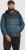 Jack & Jones SPRINT Black Blocking Quilted Hooded Jacket Turquoise Blue - Kurtki Męskie Duże Rozmiary - Kurtki Duże rozmiary 2XL-8XL