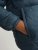 Jack & Jones SPRINT Black Blocking Quilted Hooded Jacket Turquoise Blue - Kurtki Męskie Duże Rozmiary - Kurtki Duże rozmiary 2XL-8XL