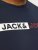 Jack & Jones CORP Logo Play 5 T-Shirt Navy Blazer - Koszulki - T-shirty meskie Duże Rozmiary - 2XL-14XL