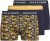 Jack & Jones SKULLROCK Trunks 3-Pack Navy Blazer - Bielizna & stroje kąpielowe - Bielizna & Stroje kąpielowe 2XL-8XL