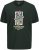 Jack & Jones XMAS Christmas Skull T-Shirt Dark Slate Grey - Koszulki - T-shirty meskie Duże Rozmiary - 2XL-14XL