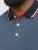 Jack & Jones PAULOS Short Sleeve Polo Denim Blue/PS - Koszulki polo - Koszulki Polo 2XL-8XL