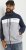Jack & Jones RUSH White/Grey Blocking Bomber Jacket with Hood Navy Blazer - Kurtki Męskie Duże Rozmiary - Kurtki Duże rozmiary 2XL-8XL
